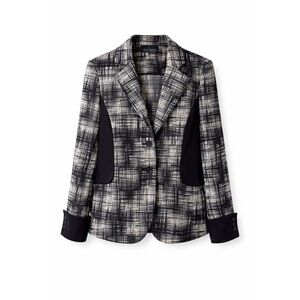 BLAIR STANLEY New York Hatchblack Black Inset Blazer Jacket